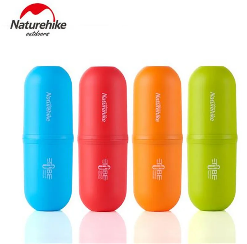 

Naturehike Outdoor Capsule Wash Cup 4 in 1 Portable Mouthwash Bottle Travel Toothbrush Mug Camping Accessories