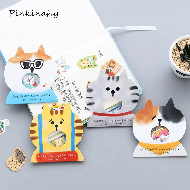 

30 pcs/packet Kawaii Cute Cat Memo Pad DIY Scrapbooking Diary Calendar Notebook Label