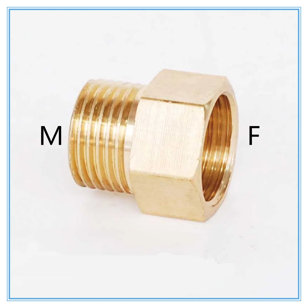 Copper M/F 1/8",1/4",3/8",1/2" Male to Female Threaded Brass Coupler