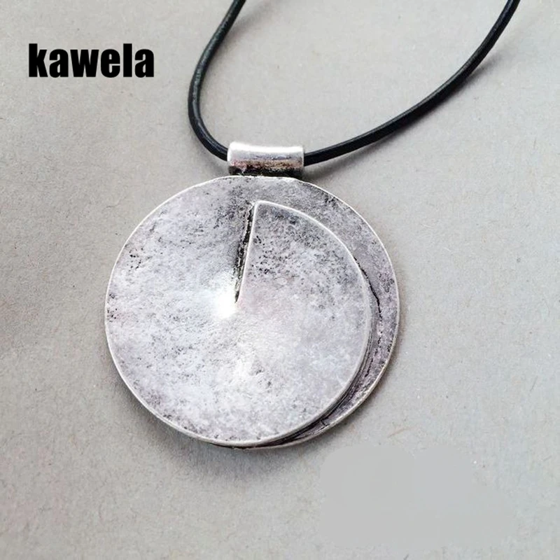 New Vintage Round Alloy Black Leather Pendant Necklace | Украшения и аксессуары