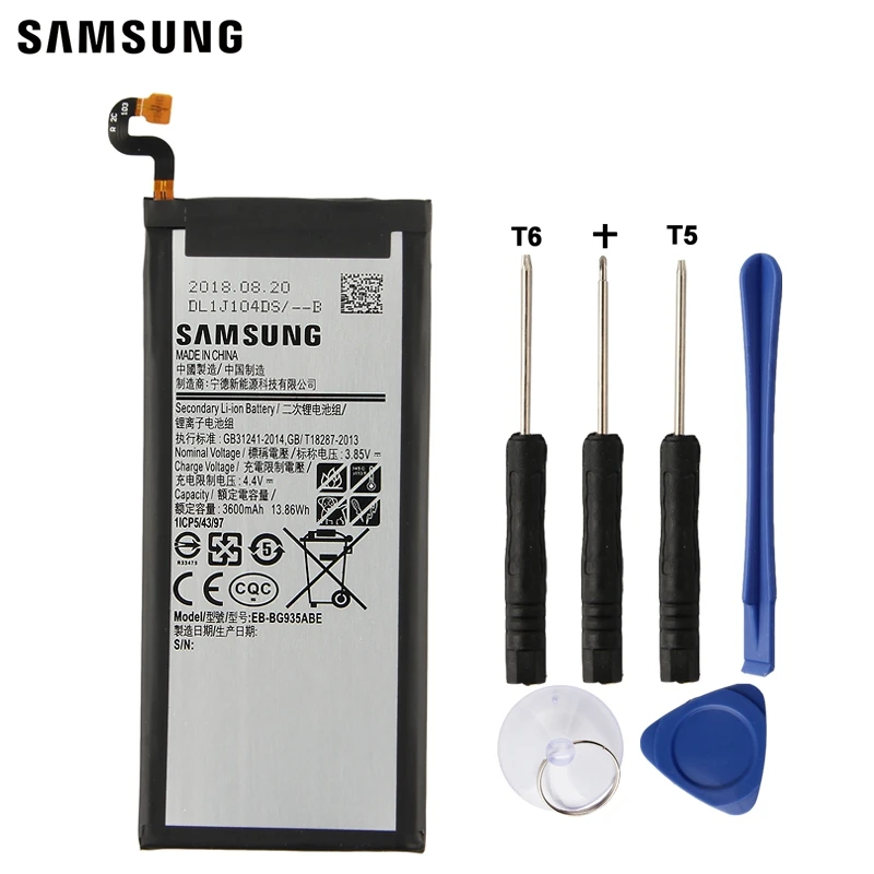 

Samsung Original Replacement Battery EB-BG935ABE For Samsung GALAXY S7 Edge SM-G935F G9350 G935FD Authentic Battery 3600mAh