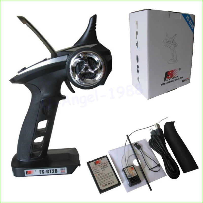 Flysky FS GT2B 2 4G 3CH Gun RC Controller /w приемник USB кабель ручка улучшенная модель GT2|fs gt2b|rc