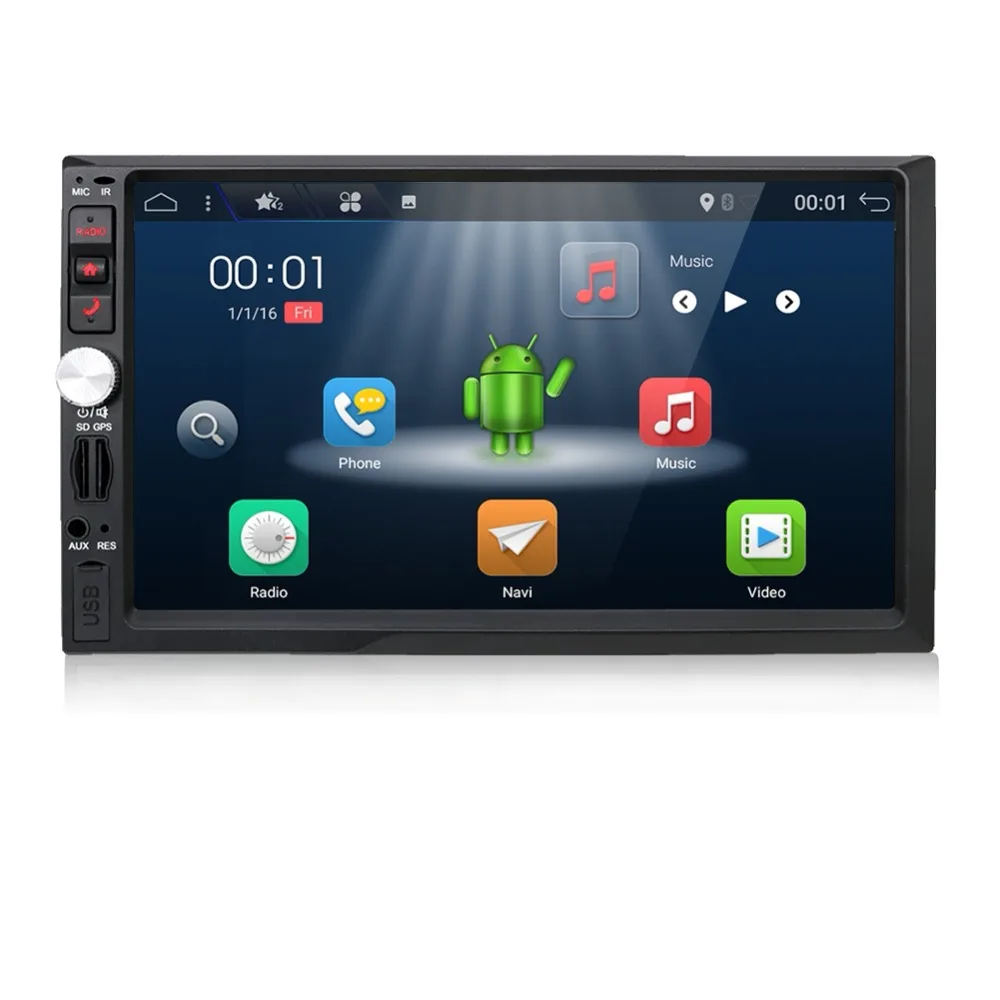 Flash Deal Bosion Android 7.1 7 inch Universal Car Stereo GPS Navigation 2 Din Radio AUX Bluetooth Camera For Volkswagen/Ford fiesta etc 18