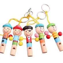 5 шт./Партия мальчик пират свисток деревянные свистки развивающие игрушки Детский свисток игрушки Детский подарок музыкальный инструмент высокого качества