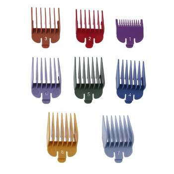 

8 PCS/set Universal Hair Clipper Limit Comb Guide Attachment Size Barber Replacement