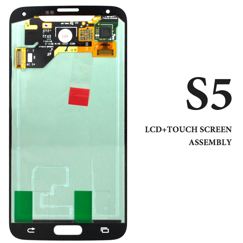 

Black White High Screen For Samsung Galaxy S5 LCD Display AMOLED G900H G900F G900M Digitizer Assembly Phone Repair Replacement