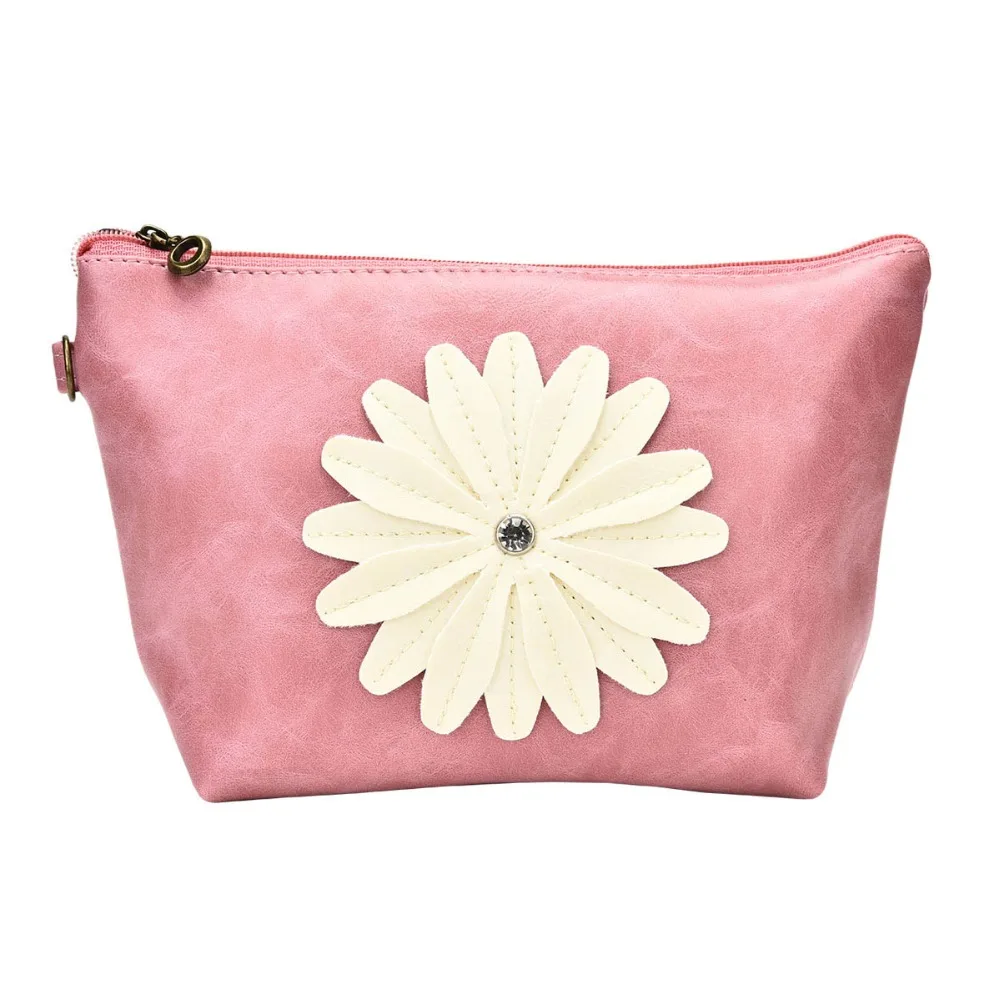 cosmetic bag makeup bags women bag pu leather handbags vintage cluth