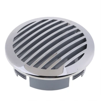 

1Pcs 3" 316 Stainless Steel Curved Clad Airflow Vent Cover Fit For Marine Boat Yacht RV Bus Door Stairs Warehouse Roof