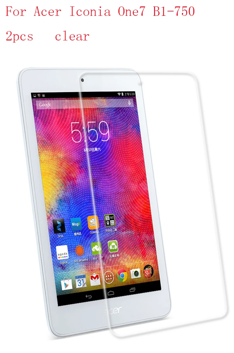 Clear Tablet LCD film Screen Protector For Acer Iconia One7 B1 750
