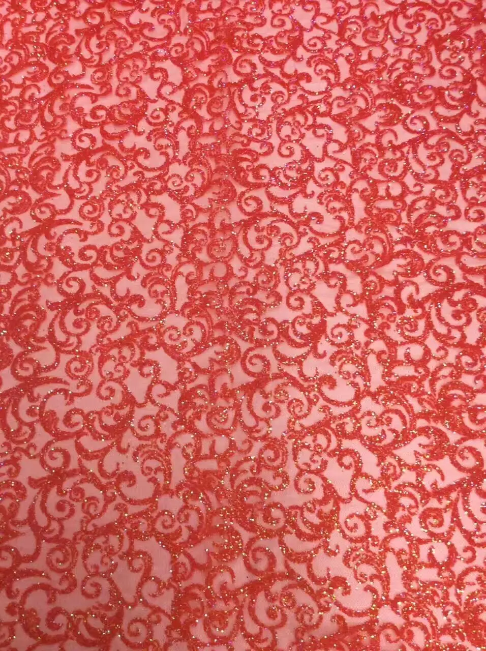 7 colours embroidery material with black glued glitter on sale French