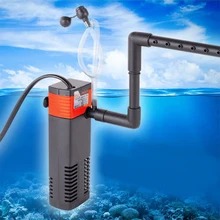 Погружной насос с пульверизатором дождя Многофункциональный воздушный кислородный фильтр, водяной насос фильтр перелива для аквариума с дождевой трубой