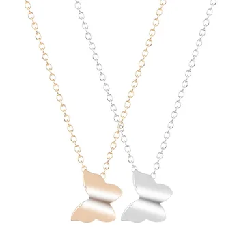

QIAMNI Hot Sale 10pcs/lot Wholesale Unique Pretty Butterfly Animal Pendant Necklace for Women and Girls