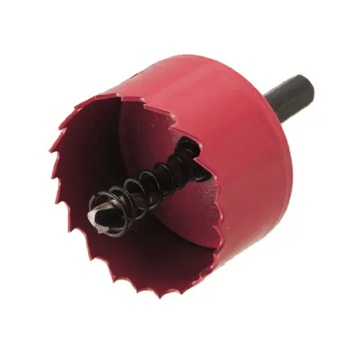 Useful Red 50mm Diameter BiMetal Hole Saw Wood Alloy Iron Cutterin