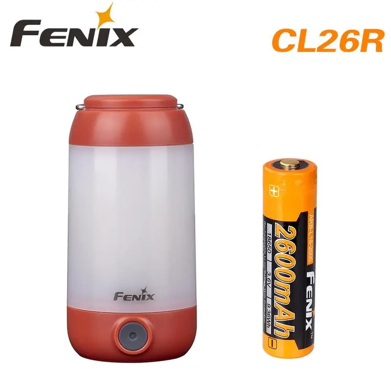 Fenix CL26R Micro-USB recargable 18650 antirreflejo linterna de camping equipo lámpara max 400 lúme