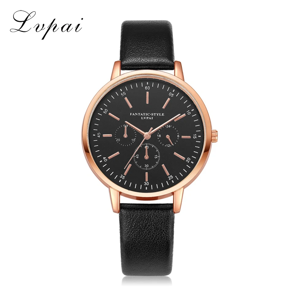 

Lvpai Famous Brand 2018 New Arrive Women Fashion Luxury Watch Leather Strap Rose Gold Wristwatch Ladies Dress Quartz Watch LP278