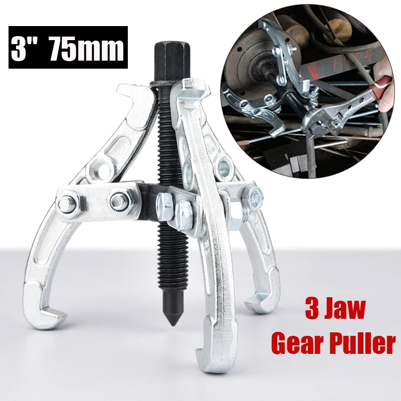 

Modify 3-Jaw Gear/Hub Bearing Puller Reversible Fly Wheel Pulley Remover Tool Automotive Machine Tool Kit Car Diagnostic Tools
