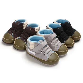 

Spring Autumn Newborn Infant Baby Boys Shoes Toddler Soft Sole First Walker Prewalkers High Top Sneakers Sports Crib Bebe Shoe