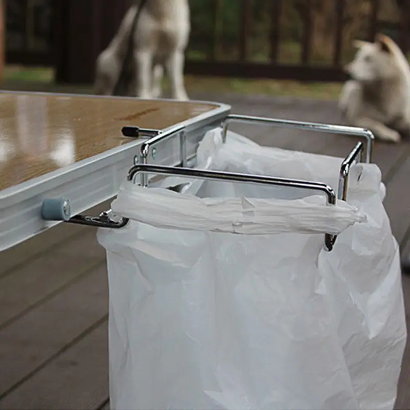 

Outdoor multi-tool Kitchen Trash Bag Hanger Picnic Table Rack Garbage Plastic Holder Camping Barbecue Shelf Storage Hook Pro