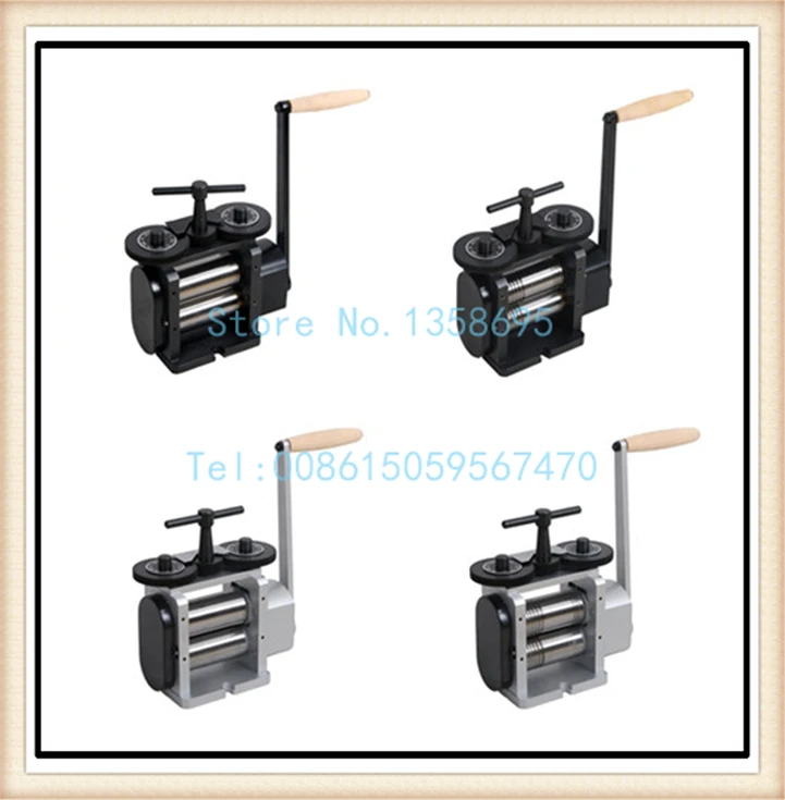 

Combination Rolling Mill, 110 mm Rolls ,hand operated Rolling Mill