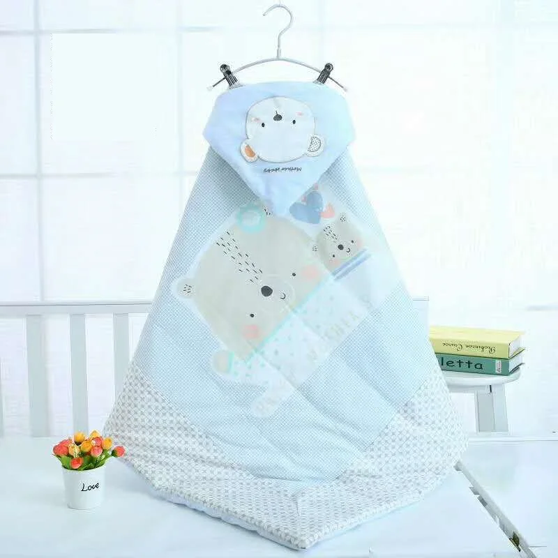 Осенний детский спальный мешок, хлопковые конверты для новорождённых, Детские спальные мешки, детские постельные принадлежности, одеяла для новорожденных, пеленка для коляски