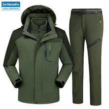Moutain, Мужская лыжная одежда, водонепроницаемая походная куртка, куртка для сноуборда, лыжный костюм, мужские зимние куртки большого размера плюс