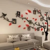 Wall Stickers Tree Photo Frame Sticker DIY Mirror Wall Decal Home Decoration Living Room Bedroom Poster TV Background Wall Decor ► Photo 2/6