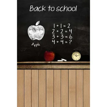 

Back to School Photography Backdrops Arithmetic for Apple on Blackboard Backgrounds for Photo Studio Children and Kid Customize