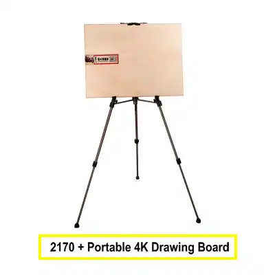 Portable 4k Easel Board Painting Easel Set Sketchdrawing Shelves Aluminium Art Easel For Painting