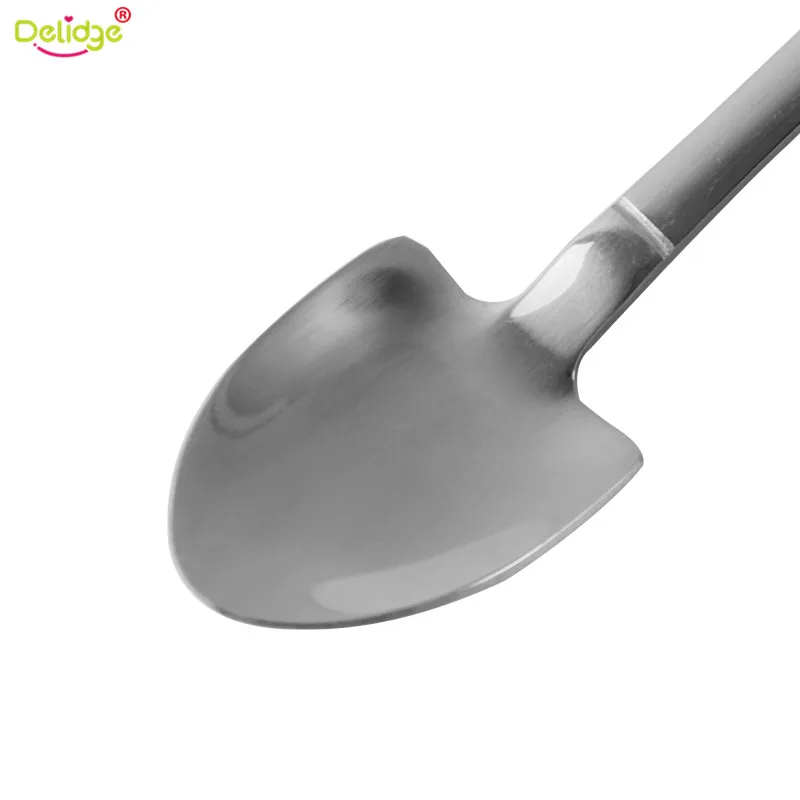 Delidge 1 шт. 2 размера многофункциональная лопата форма дизайн кофе ложка из нержавеющей стали Торт Мороженое Кофе семья кухонные инструменты