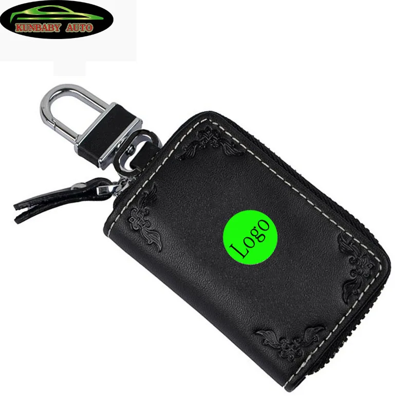 

KUNBABY 10pcs/lot Printed Pattern Leather Car Key Case Cover Key Holder Key Wallet For All Cars Free Shipping