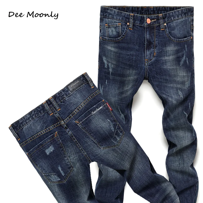 HOT sale men's dark blue jeans 2016 men's fashion jeans men big sale