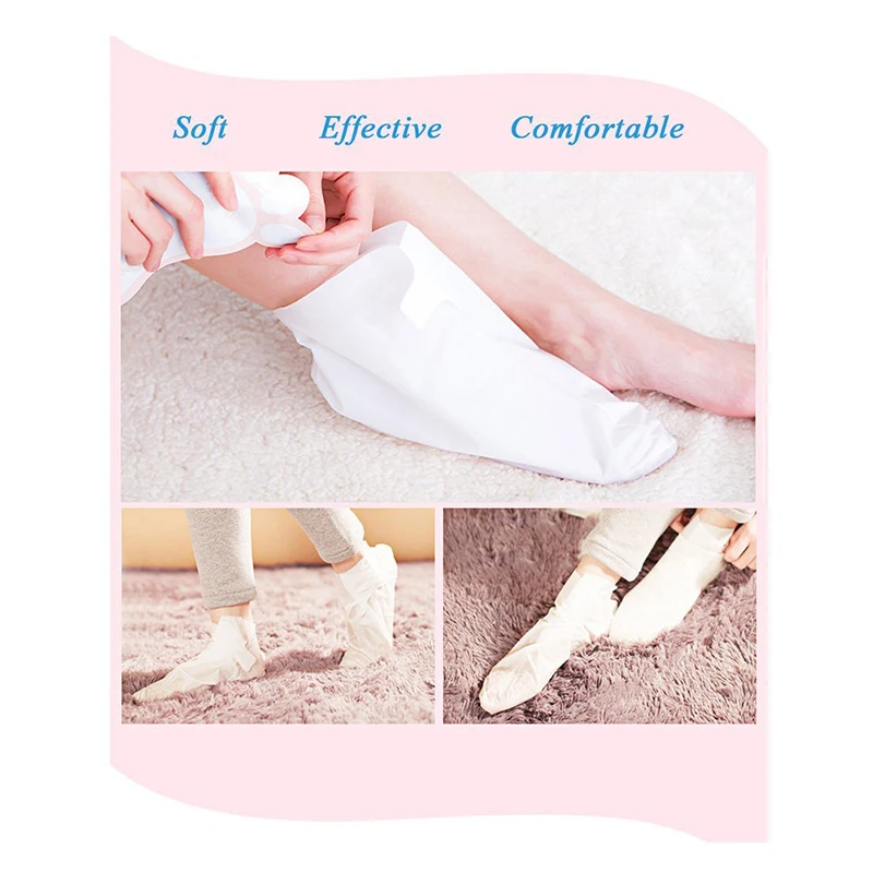 

Foot Peel Mask Foot Care tool Exfoliating Calluses and Dead Skin Remover For Feet With Moisturizing Whitten Cream 3 Pairs/Box