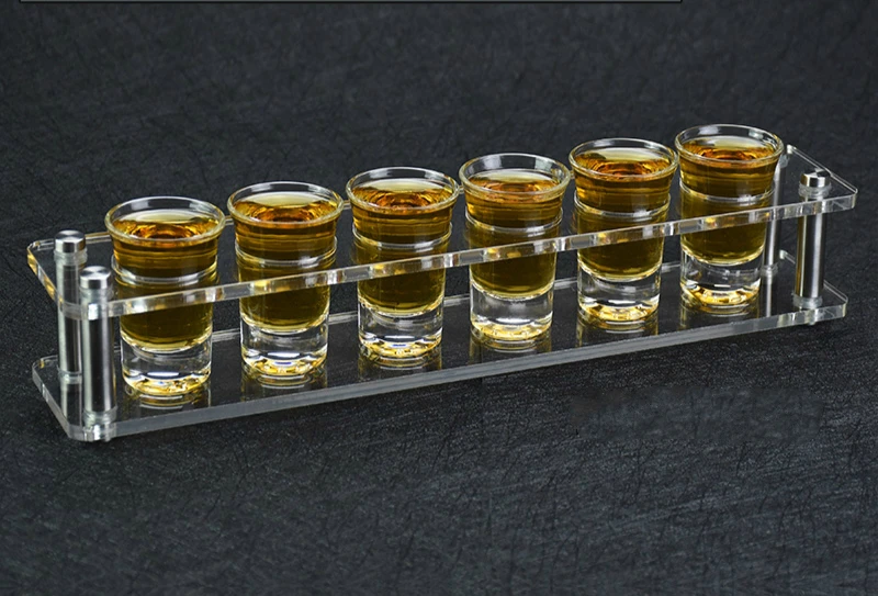 6 шт. набор ликер Ласточка Spirit Cup Pint Copo Shot glass мини, для вина Verre Bicchieri Vetro Copas Bullet glass es с подстаканником