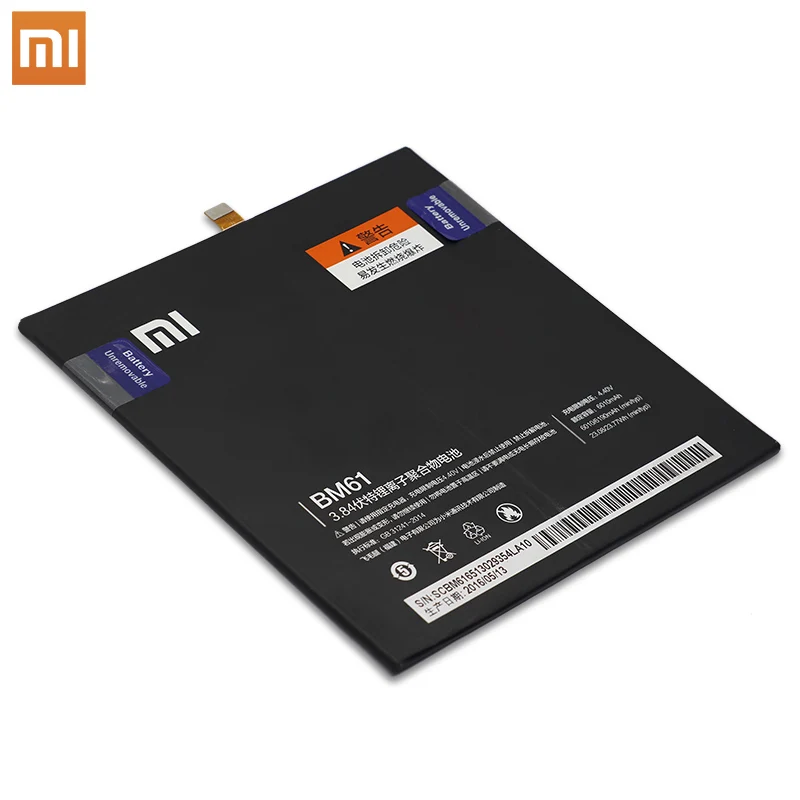 Оригинальный сменный аккумулятор для планшета Xiao Mi BM61 6010 мАч высокая емкость
