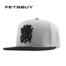 FETSBUY Gorras Planas Hip Hop Cap Snapback Hip Hop Hat Men Basketball Cappelli Hip Hop Metal