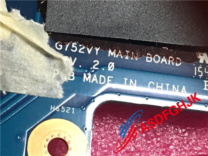  Original FOR ASUS G752VY LAPTOP MOTHERBOARD G752VY MAINBOARD WITH I7-6700HQ AND N16E-GT-A1 GTX970M 