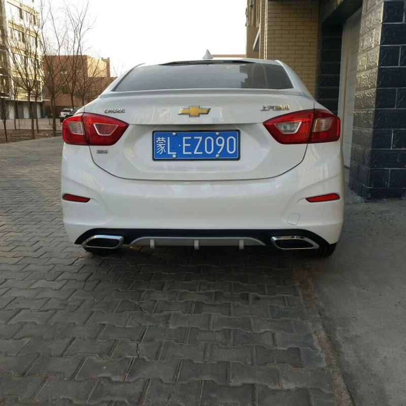 Монтафорд для Chevrolet Cruze ABS пластик задний спойлер диффузор бампер Защита противоскользящая пластина покрытие автомобиля Стайлинг 1 шт