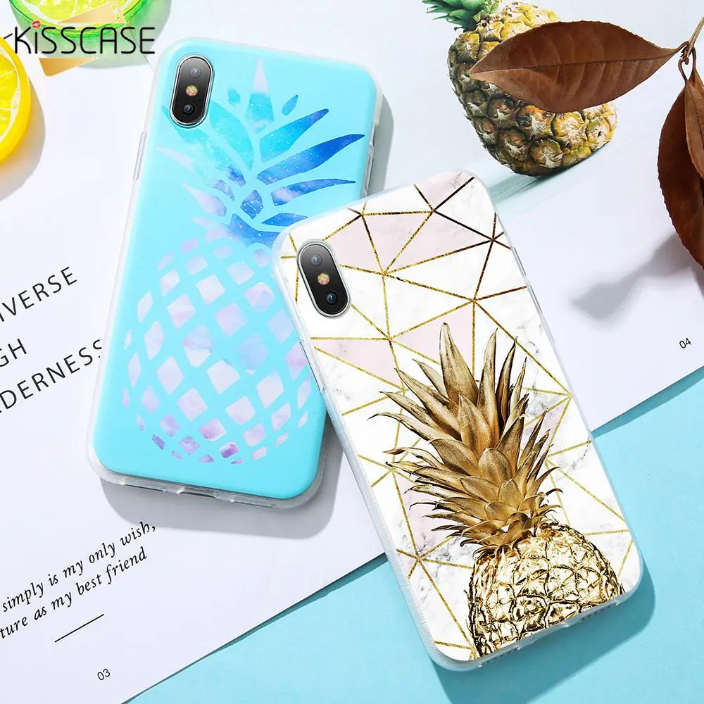 KISSCASE мрамор Фрукты Ананас чехол для samsung Galaxy A5 A7 A3 J3 J5 J7 2016 2017 Мягкий ТПУ S8 S9 S7 Note 8 9 |