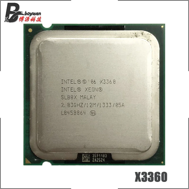 Четырехъядерный процессор Intel Xeon X3360 2 8 ГГц 12M 95 Вт 1333 LGA 775 | Компьютеры и офис