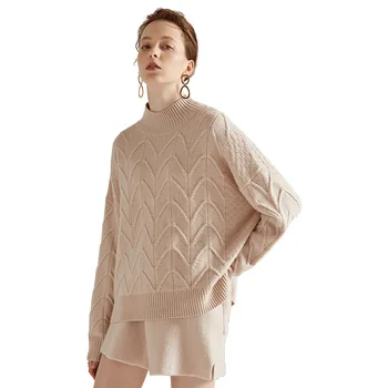 

Solid color turtleneck cashmere sweater ladies warm cashmere sweater female 2018 autumn and winter new women's sweater 3108