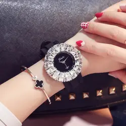 Роскошный бренд 2019 женские часы с бриллиантами большой таймер с циферблатом модные дамские часы Relojes Para Mujer Relogios Femininos De Pulso