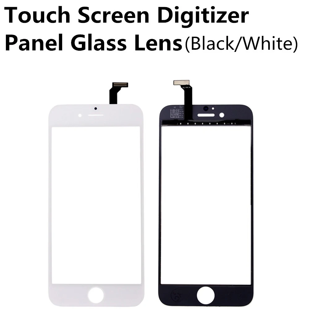 

New Black White Touch Screen Digitizer Panel Glass Lens for iPhone 6 6s 6S Plus Cheap Display Front Replacement Part Repair Part