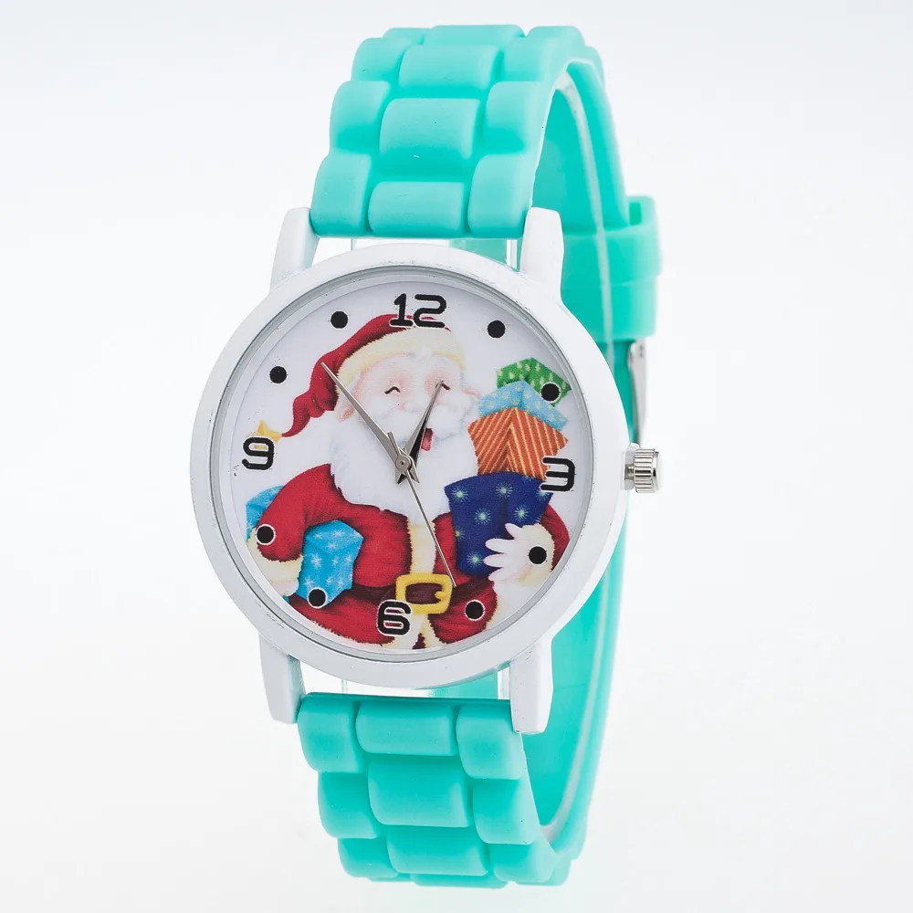 

Christmas Gifts Children Watch HAPPY Santa Claus Comfortable Silicone Strap Wrist Watch Birthday Gifts reloj niños çocuk saati