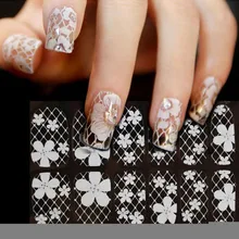Maquiagem аксессуары для ногтей кружевной цветок Алмазный цветок наклейки для дизайна ногтей Советы Инструменты 3D наклейки для ногтей искусство