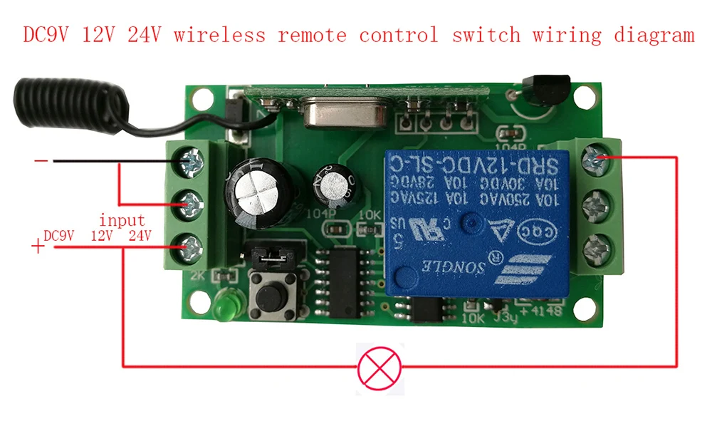 Xuanlongyuan DC 9 В 12 В 24 1ch 1ch 10A Беспроводной Дистанционное управление коммутатора приемник, 315/433. 92 мГц/лампа/окно/двери гаража/жалюзи