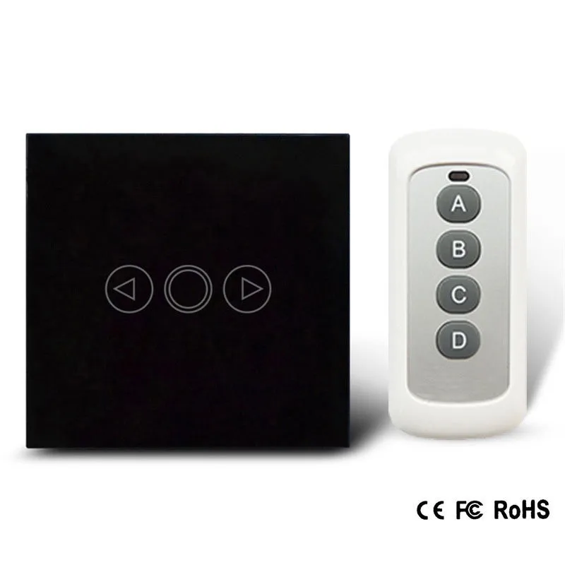 EU-Standard-Wireless-Dimmer-Switch-Touch-Remote-Control-Dimmer-Light-Switch-Crystal-Glass-Panel-with-LED