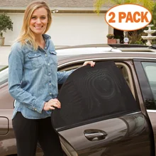 2 шт./компл. автомобиля солнцезащитный козырек сзади козырек от солнца на боковое окно Двусторонняя Авто Шторы анти-УФ-пелерина Подзор конфиденциальности защитить безопасность окна и двери