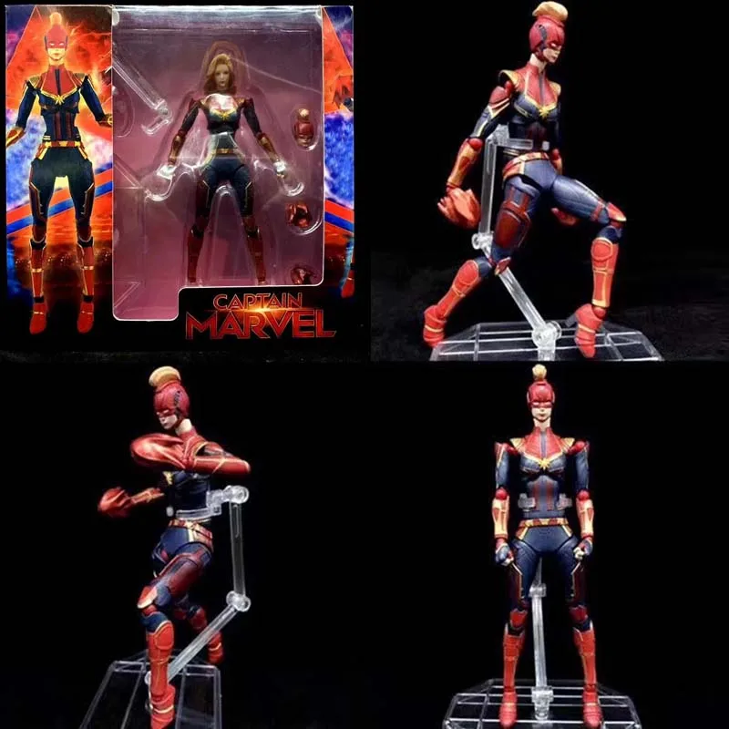

Movies Avenger 4 Endgame Captain Marvel Action Figure Collectable Model Toy Doll Gift