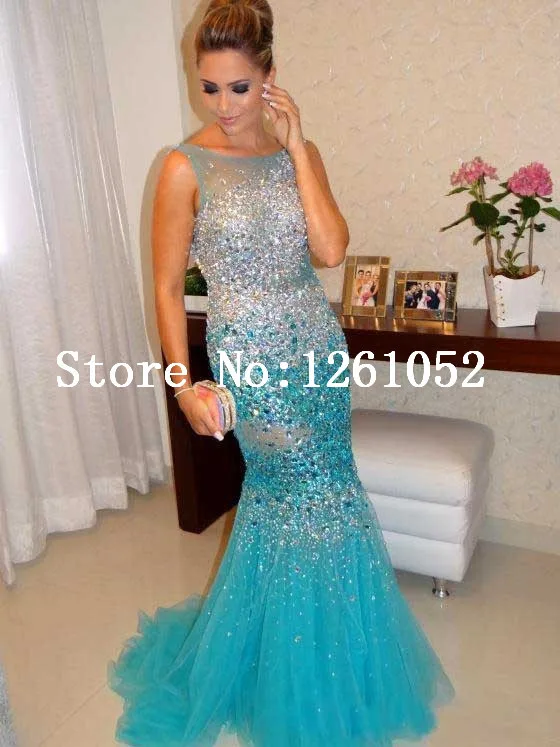 Aqua Blue Prom Dresses