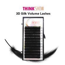 Россия 3D Индивидуальные ресницы ресница ручной работы наращивание норковые ресницы синтетические волосы шелк объем накладные ресницы